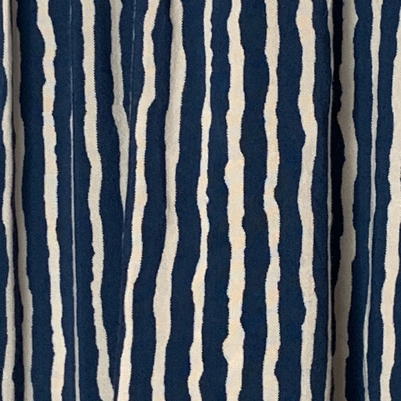 THML blue white striped embroidered short sleeve S - Picture 5 of 7